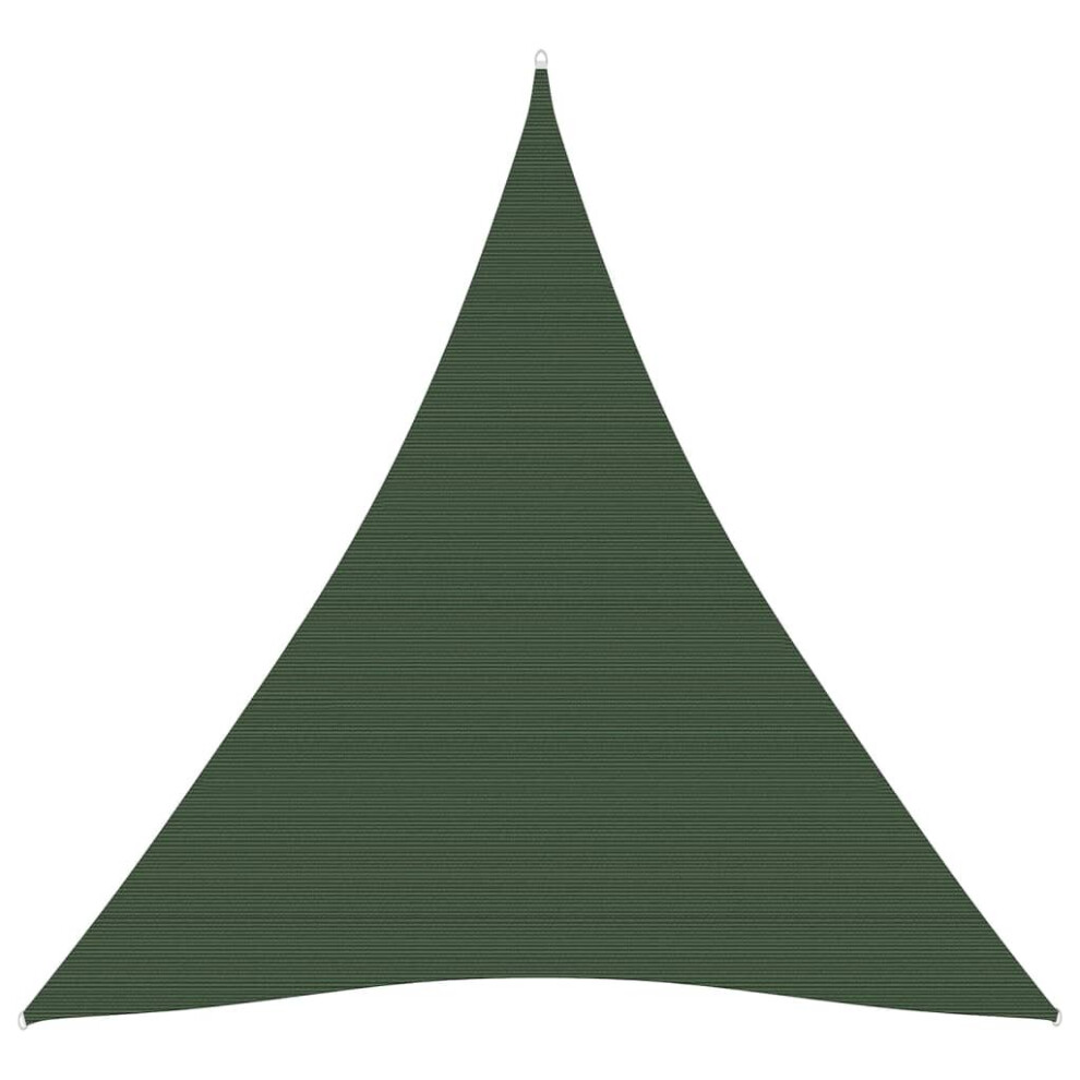 vidaXL Sunshade Sail 160 g/mÂ² Dark Green 3x4x4 m HDPE Patio Sunscreen Canopy