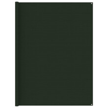 vidaXL Tent Carpet 250x250 cm Dark Green Outdoor Camping Hiking Rug Patio