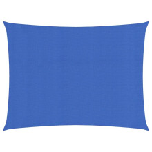 vidaXL Sunshade Sail 160 g/m² Blue 2.5x3.5 m HDPE Outdoor Sunscreen Canopy