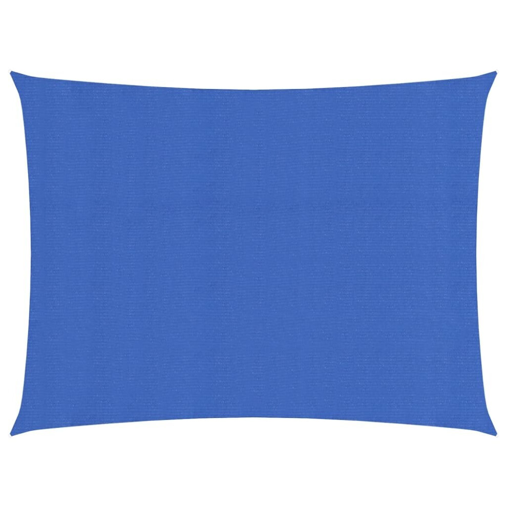 Vidaxl Sunshade Sail 160 G/M² Blue 2.5X3.5 M Hdpe Outdoor Sunscreen Canopy