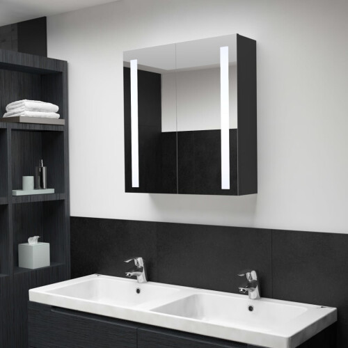 vidaXL LED Bathroom Mirror Cabinet LED Mirrored Cabinet Medicine Cabinet Wall on OnBuy