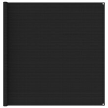 vidaXL Tent Carpet 200x400 cm Black Outdoor Camping Hiking Rug Patio Accessory