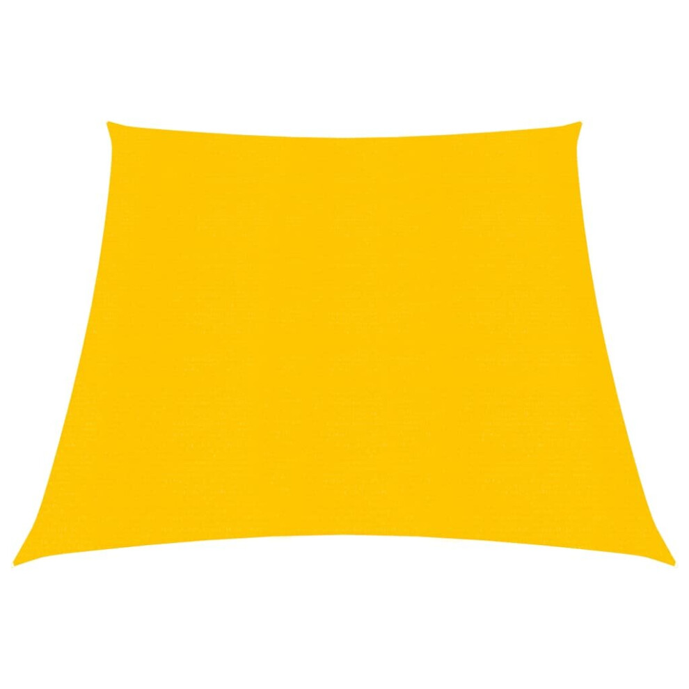 vidaXL Sunshade Sail 160 g/mÂ² Yellow 3/4x3 m HDPE Outdoor Sunscreen Canopy