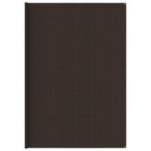 vidaXL Tent Carpet 400x500 cm Brown Outdoor Camping Hiking Rug Patio Accessory