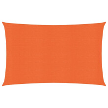 vidaXL Sunshade Sail 160 g/m² Orange 3.5x5 m HDPE Outdoor Sunscreen Canopy