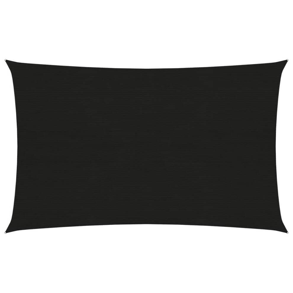 Vidaxl Sunshade Sail Patio Shade Shade Canopy Sun Sail Tarp Screen Tarp Black