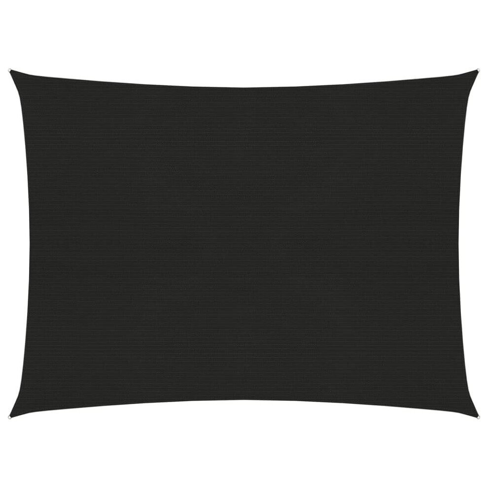 vidaXL Sunshade Sail Black Patio Shade Sun Sail Tarp Shade Canopy Screen Tarp