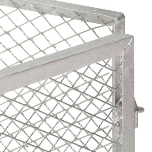 VidaXL vidaXL Garden Composter 100x100x77 cm Galvanised Iron Compost Bin Waste Box 1