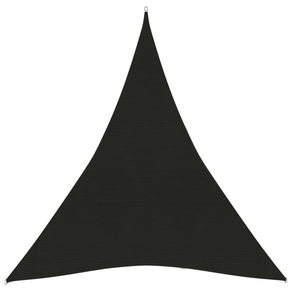 Vidaxl Sunshade Sail 160 G/M² 4X5x5 M Hdpe Outdoor Sunscreen Canopy Black