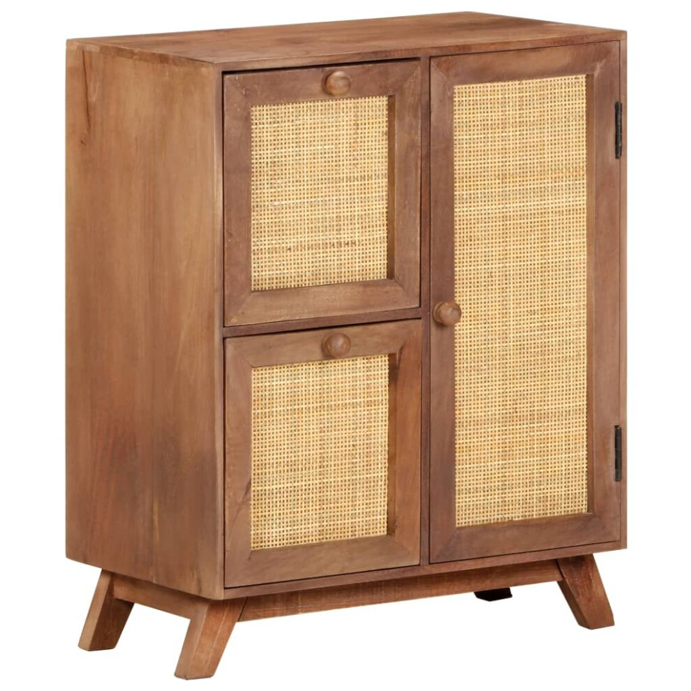 vidaXL Solid Mango Wood Sideboard 60x35x75 Cm Storage Drawer Side Cabinet