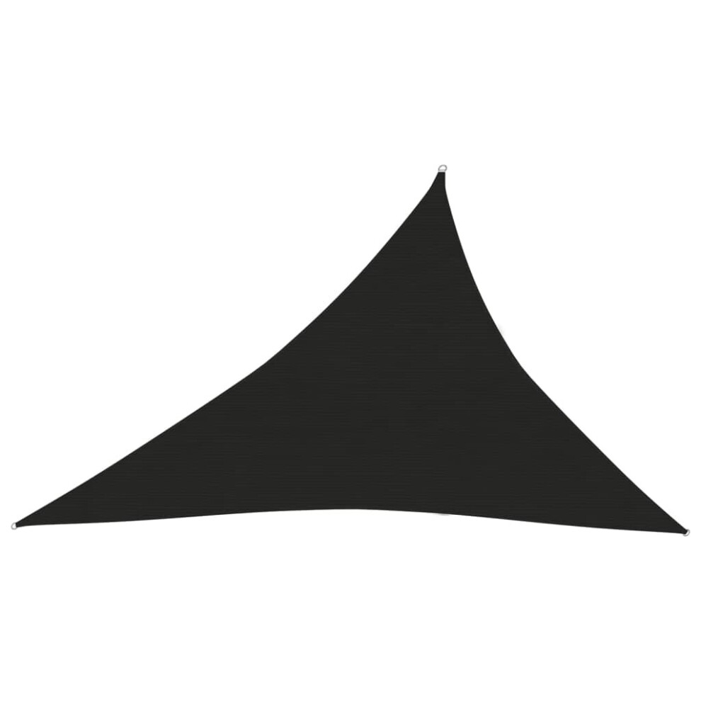 Vidaxl Sunshade Sail 160 G/M² 3X4x5 M Hdpe Outdoor Sunscreen Canopy Black