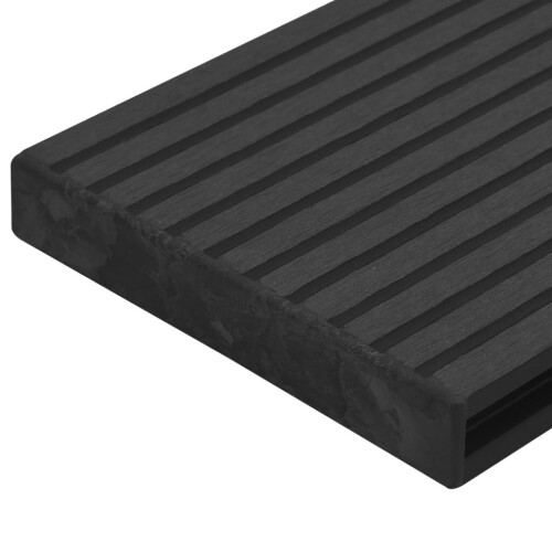VidaXL vidaXL 10x Decking End Cap Black Plastic Deck Board Home Decking Accessories 2