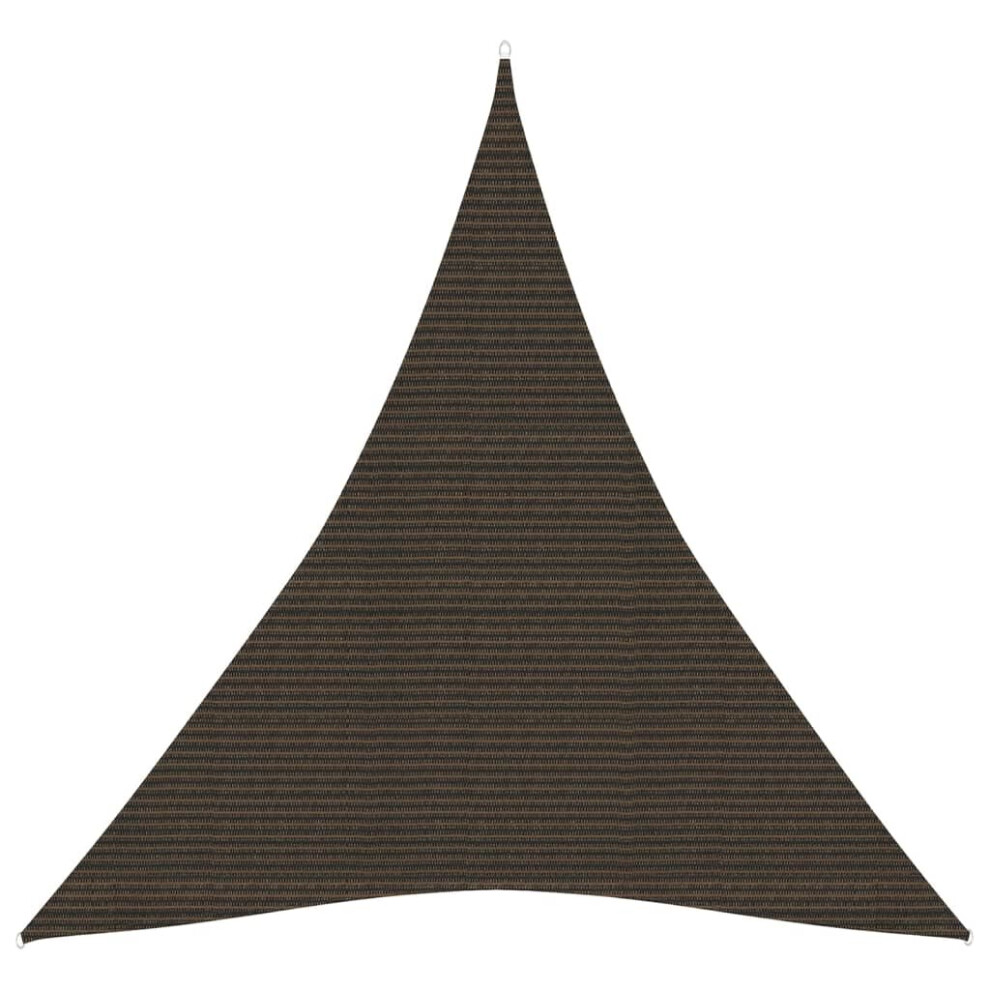 Vidaxl Sunshade Sail 160 G/M² 3X4x4 M Hdpe Outdoor Sunscreen Canopy Brown
