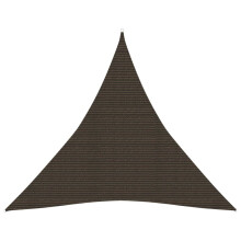 vidaXL Sunshade Sail 160 g/m² Brown 4.5x4.5x4.5 m HDPE Patio Sunscreen Canopy