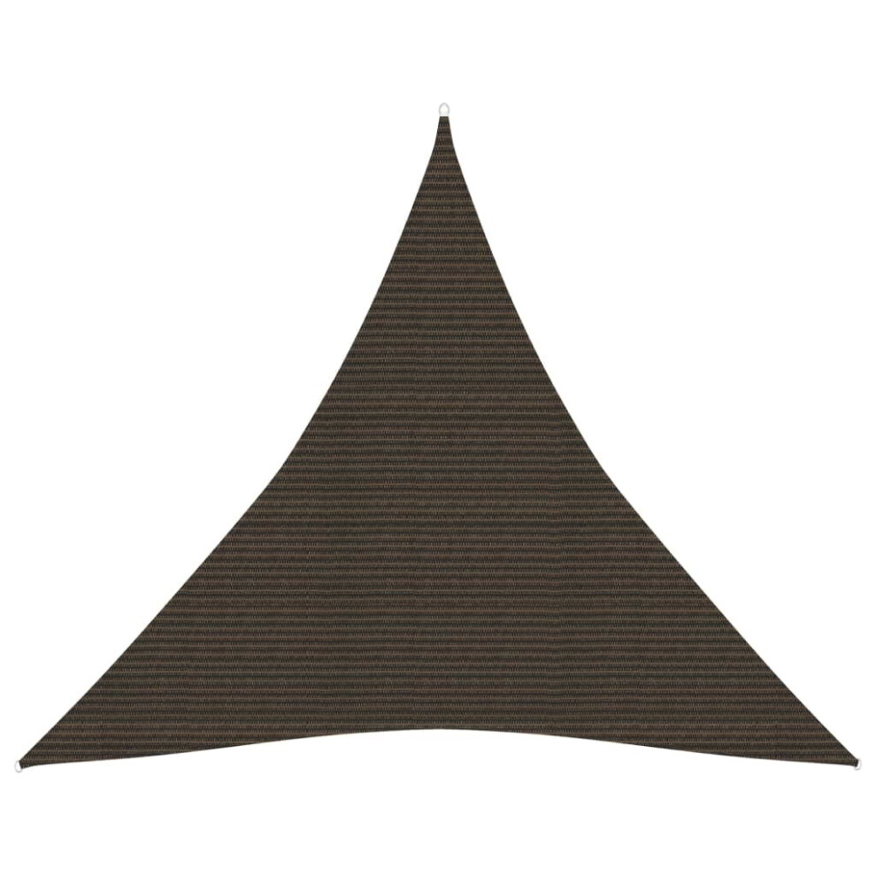 Vidaxl Sunshade Sail 160 G/M² Brown 4.5X4.5x4.5 M Hdpe Patio Sunscreen Canopy