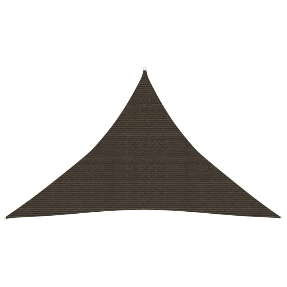 vidaXL Sunshade Sail 160 g/mÂ² Brown 4x4x5.8 m HDPE Outdoor Sunscreen Canopy