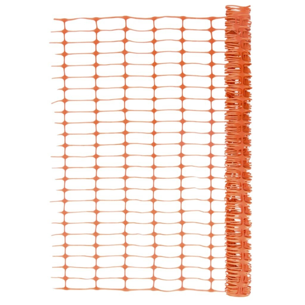 vidaXL Garden Fence 30 m Orange Patio Barrier Garden Fencing Crowd Control