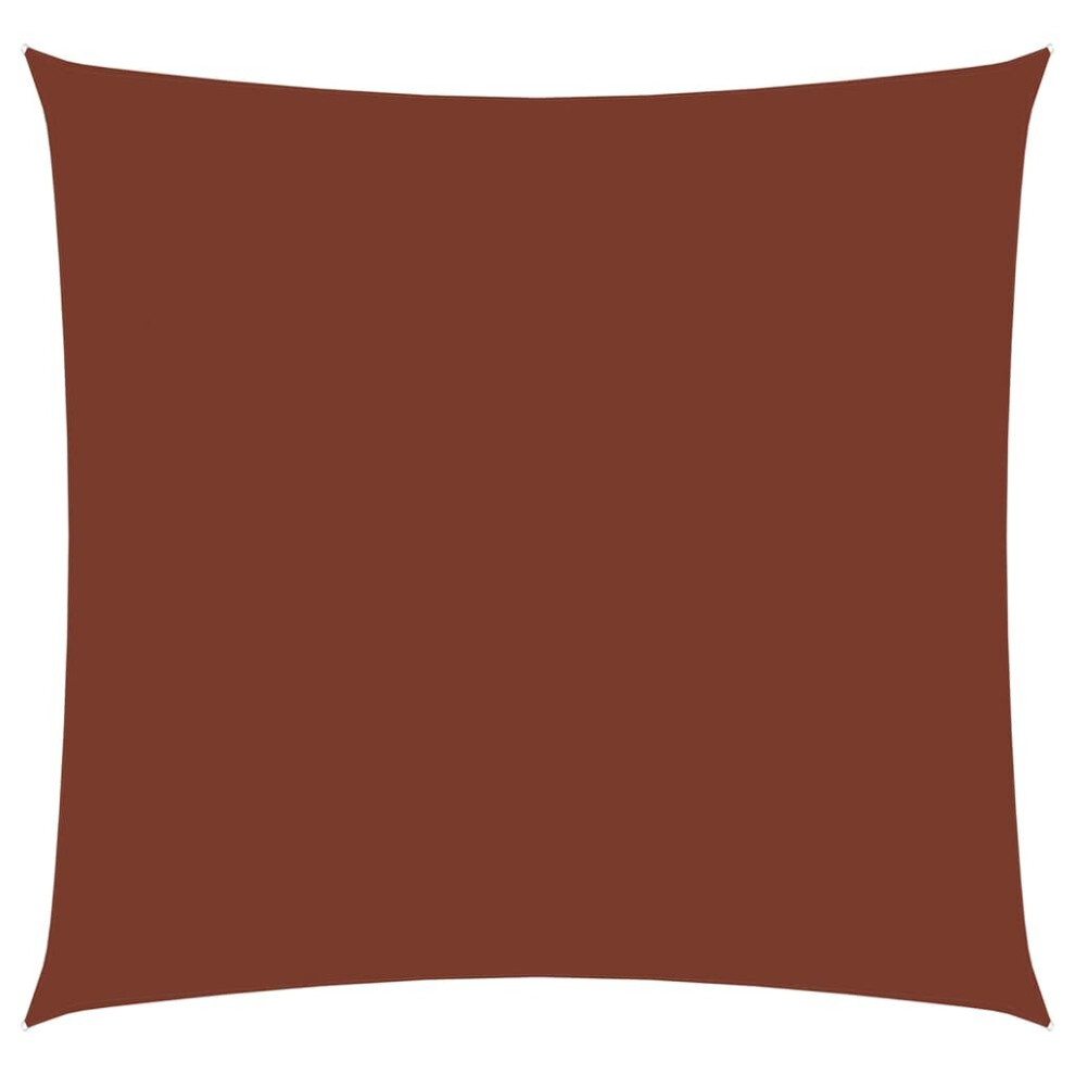 Vidaxl Sunshade Sail Oxford Fabric Square 7X7 M Terracotta Sunscreen Canopy