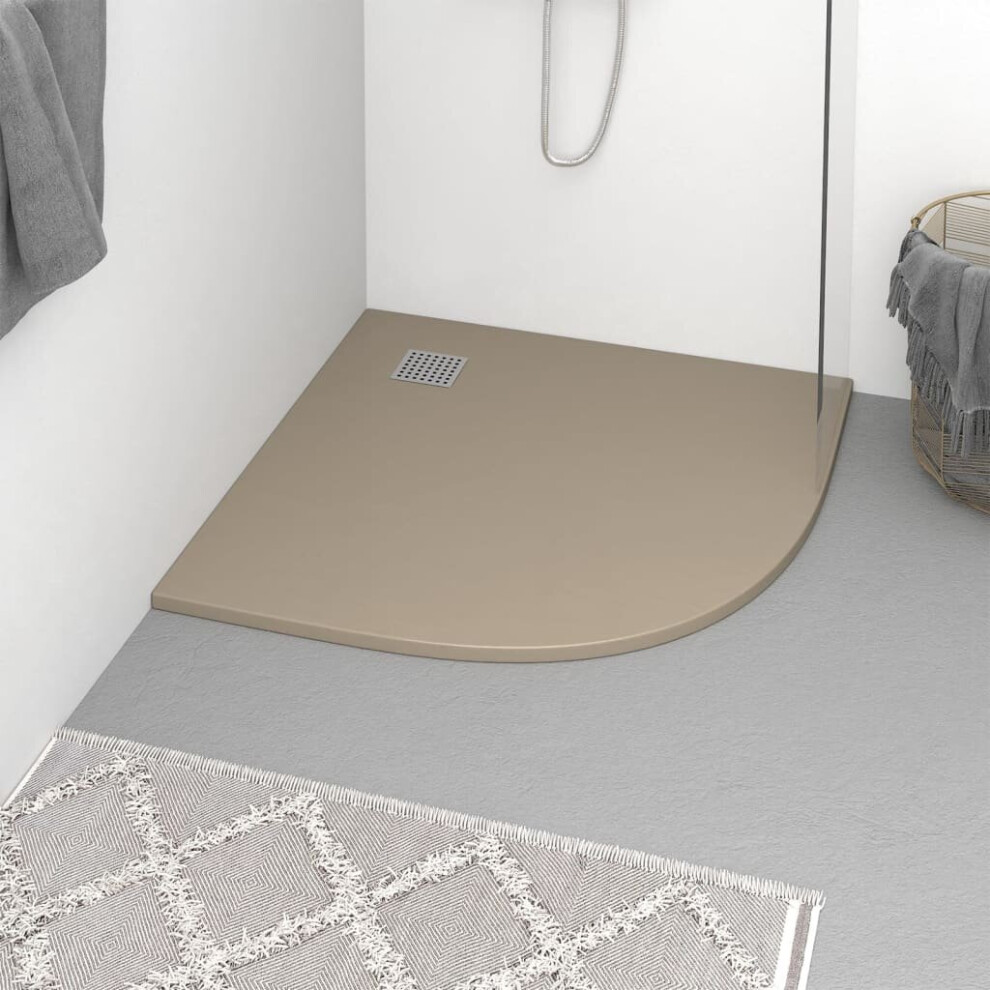 Vidaxl Shower Base Tray Smc Brown 90X90 Cm Modern Bathroom Shower Receptor