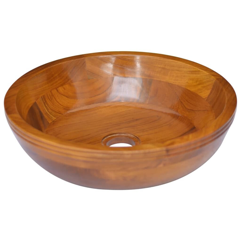 vidaXL Basin Wash Wooden Basin Washroom Bathroom Sink Hardwood Living Space