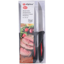 steak knives 4 pieces 22,8 cm black/red
