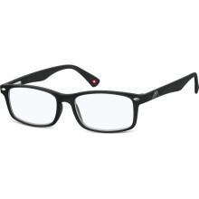 Blue Light Filter Reading Glasses, Black, +3.00 Strength, Unisex, Flexible Spring Hinges, Scratch-Free Lenses (blfbox83)