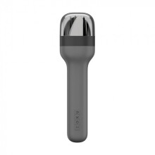 cutlery set in holder 4,6 x 2,9 x 17 cm stainless steel black 4-piece