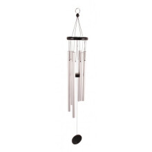 wind chime M 12,3 x 77 cm aluminium chrome/black