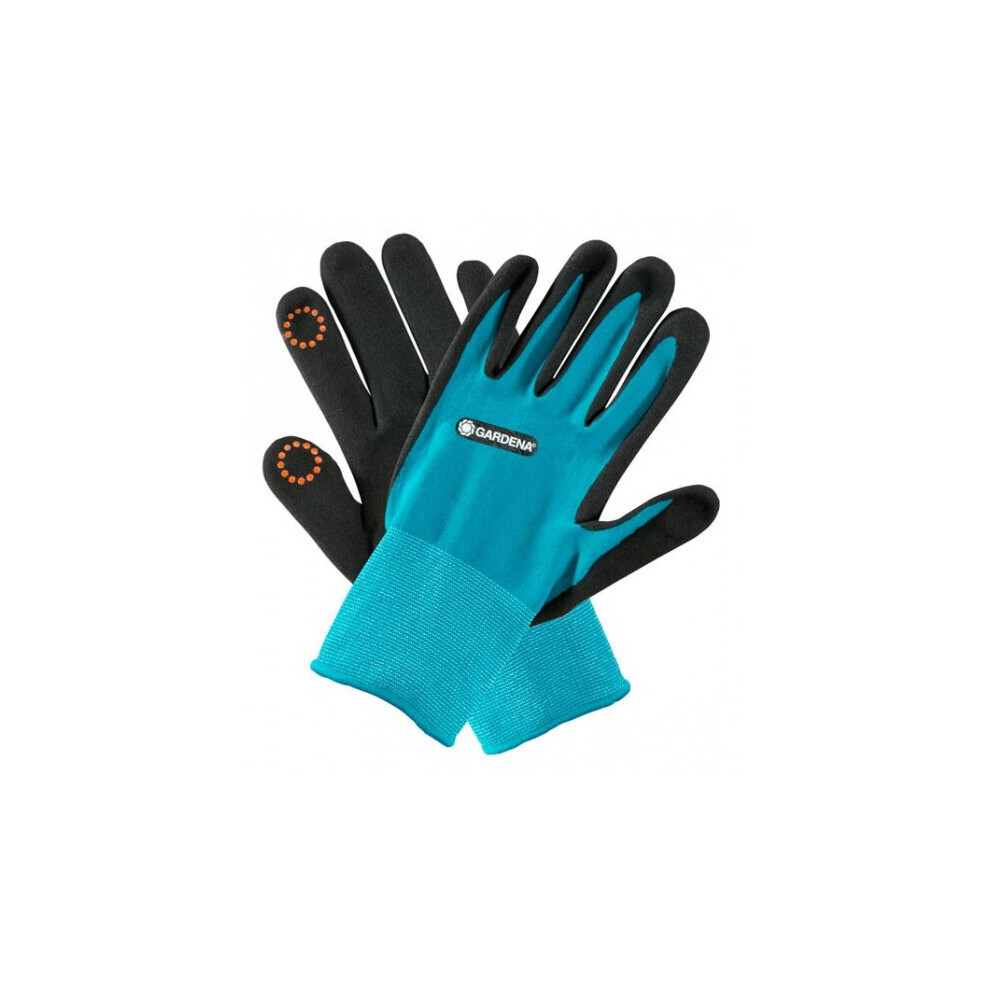 plant and soil gloves rubber black/green size M