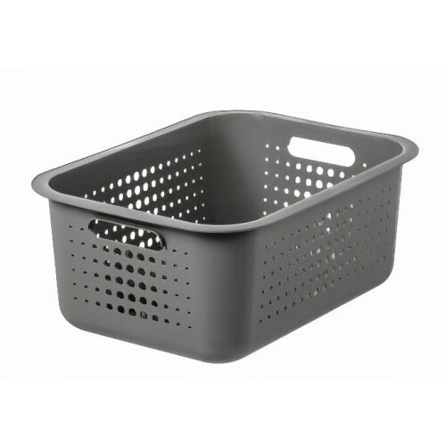 storage basket Recycled 10 litres polypropylene grey