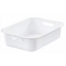 storage basket Recycled 6 litres polypropylene white
