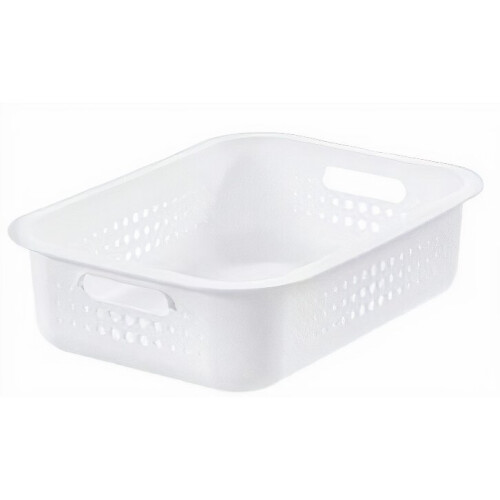 storage basket Recycled 6 litres polypropylene white