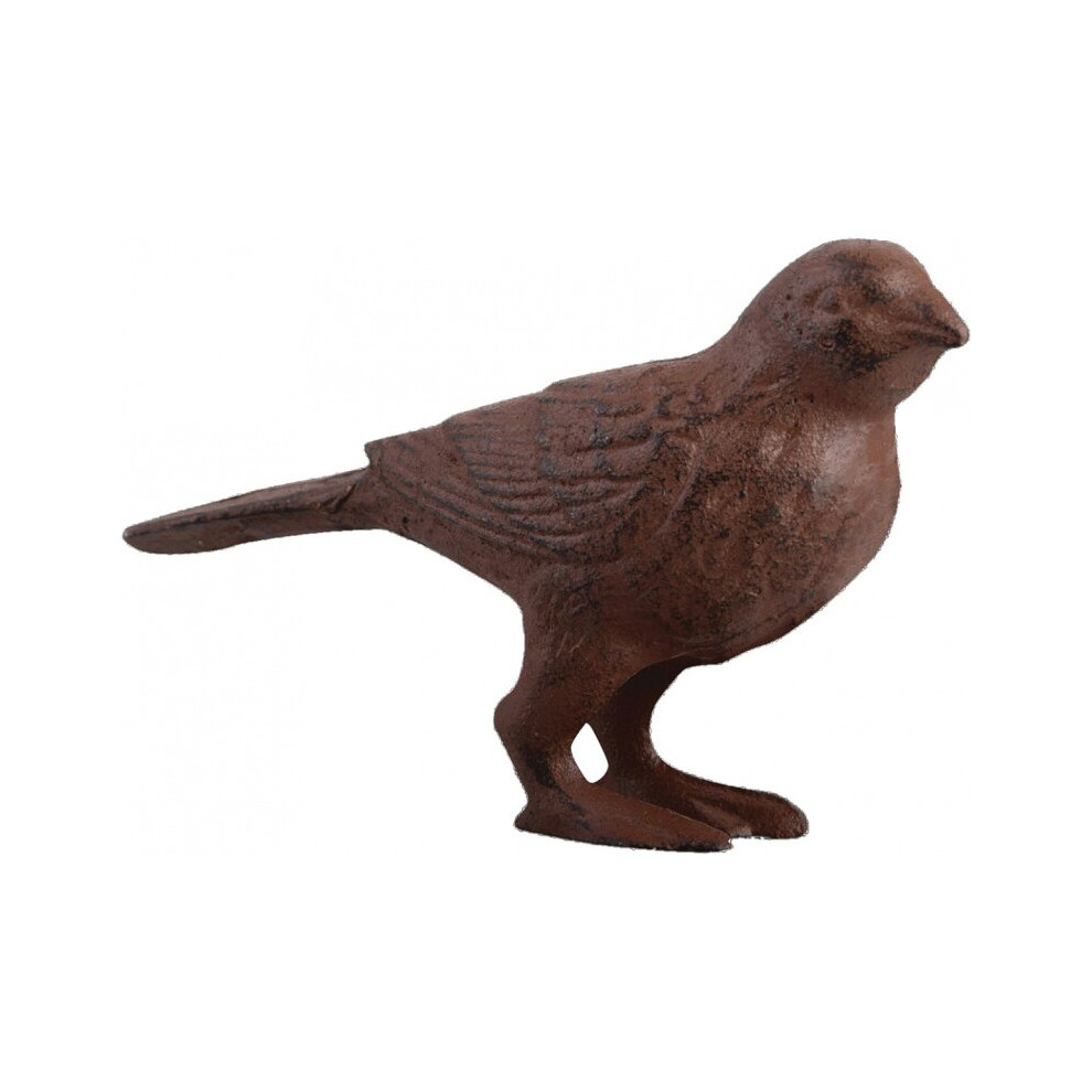 garden sculpture Bird 12,1 x 8 cm cast iron brown