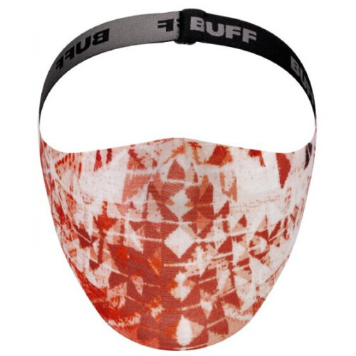 Buff mouth cap Azir cotton 3-layer red/white size one-size 2