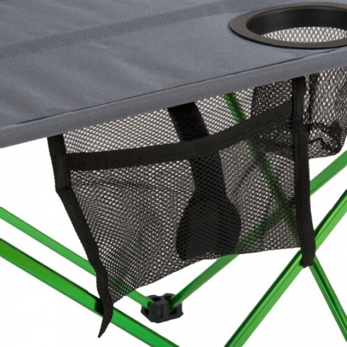 Highlander folding table 57 x 42 cm aluminium/polyester green/grey 2