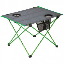 folding table 57 x 42 cm aluminium/polyester green/grey