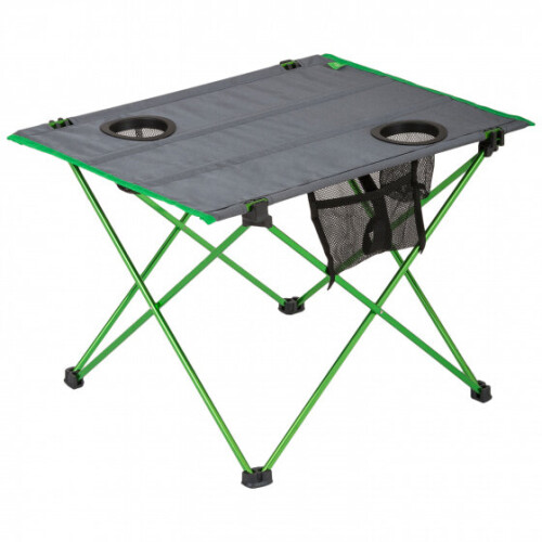 Highlander folding table 57 x 42 cm aluminium/polyester green/grey