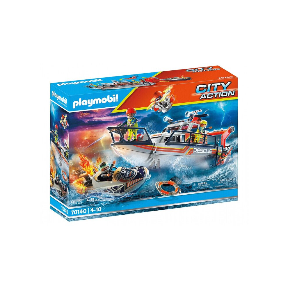 Playmobil City Action - Rescue At Sea: Firefighting Mission