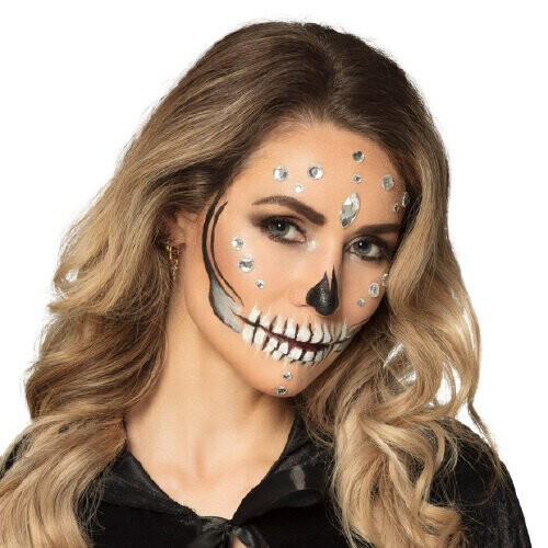 make-up set diamond skull nude