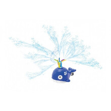water sprinkler whale 19 x 14 cm blue