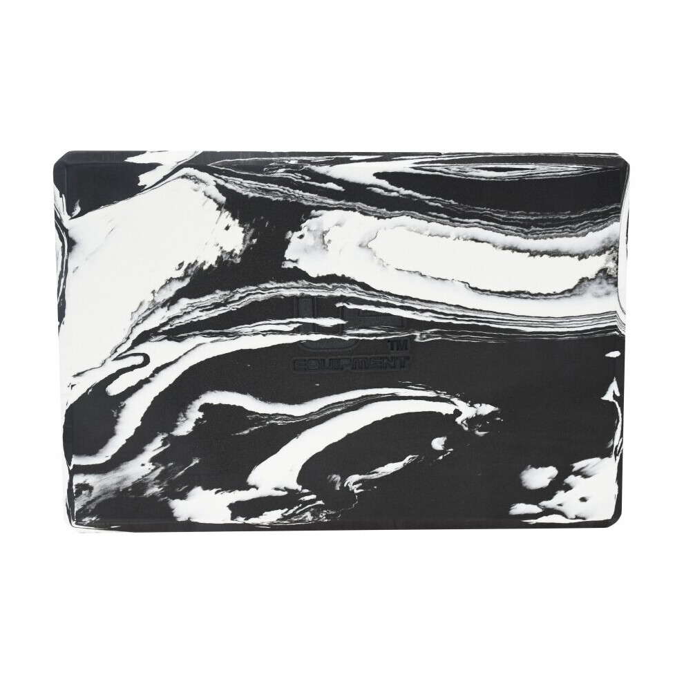 yoga block 30 x 20 x 5 cm foam black/white