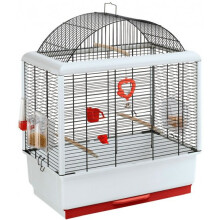 birdcage Palladio 50 x 30 x 64 cm steel white/black
