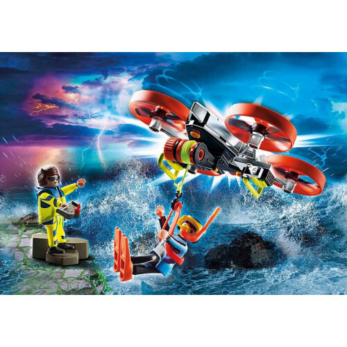 PLAYMOBIL Playmobil Duikredder met Drone 1