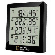 weather station 11.9 x 10.4 cm black 4-part