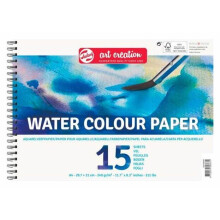 Akvarellipaperi - ArtCreation A4 - 15 Lehteä - 240g/m2 - Luonnollinen Valkoinen