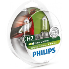 headlight Long Life Ecovisionset H7 12V 55W 2 pieces