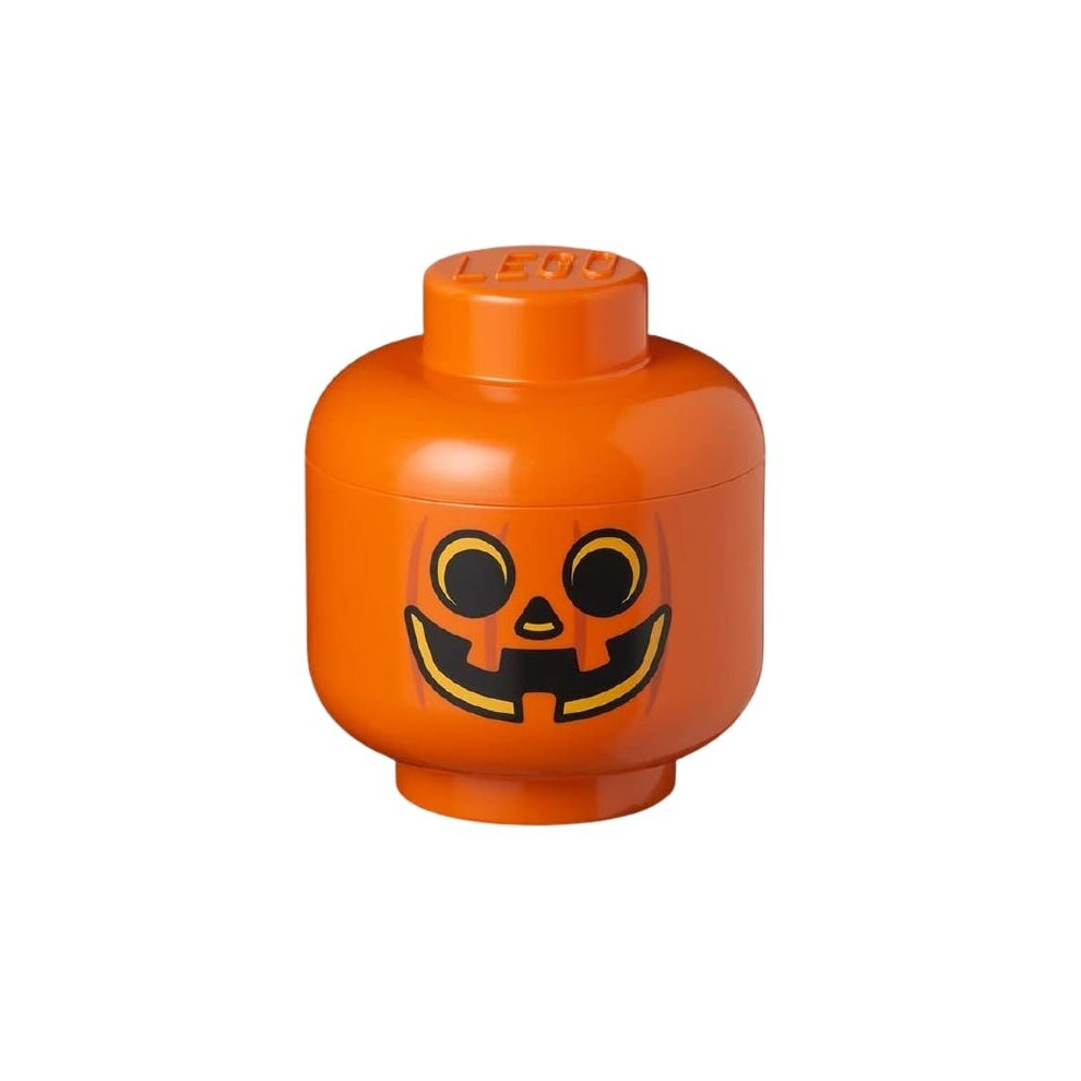 storage box head pumpkin small 16 x 18,5 cm pp orange