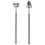 terrarium tools 28 cm stainless steel silver 2-piece 1