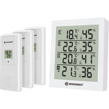 Stazione meteorologica - Bresser - Tmeo Hygro Quadro - 4 sonde - Temperatura e umidità - Schermo LCD