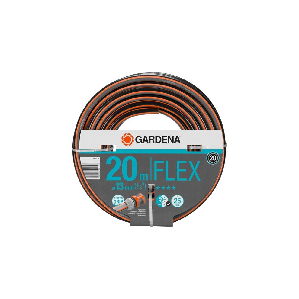 Gardena Garden Hose Flex 20M Pvc /Orange Black